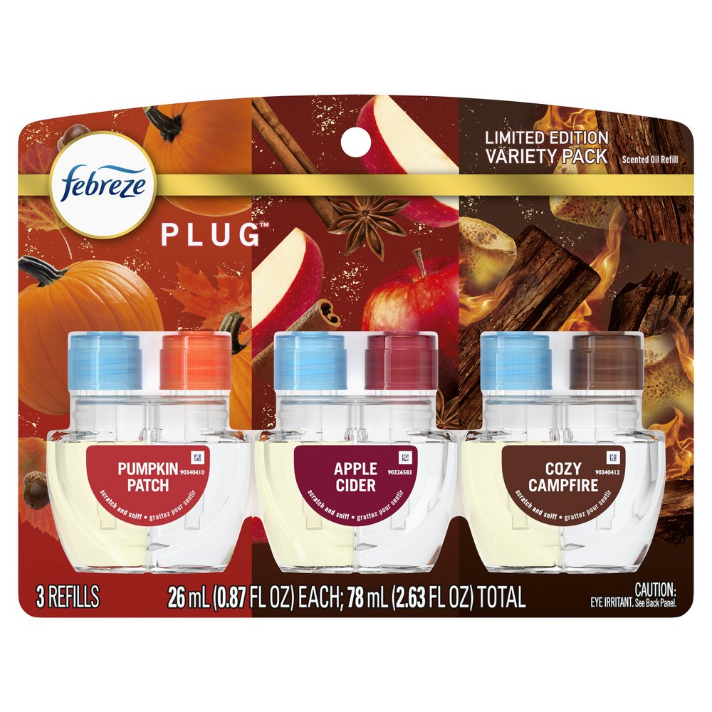 Febreze Plug Fall Scented Oil Refill Variety Pack Shop Air fresheners