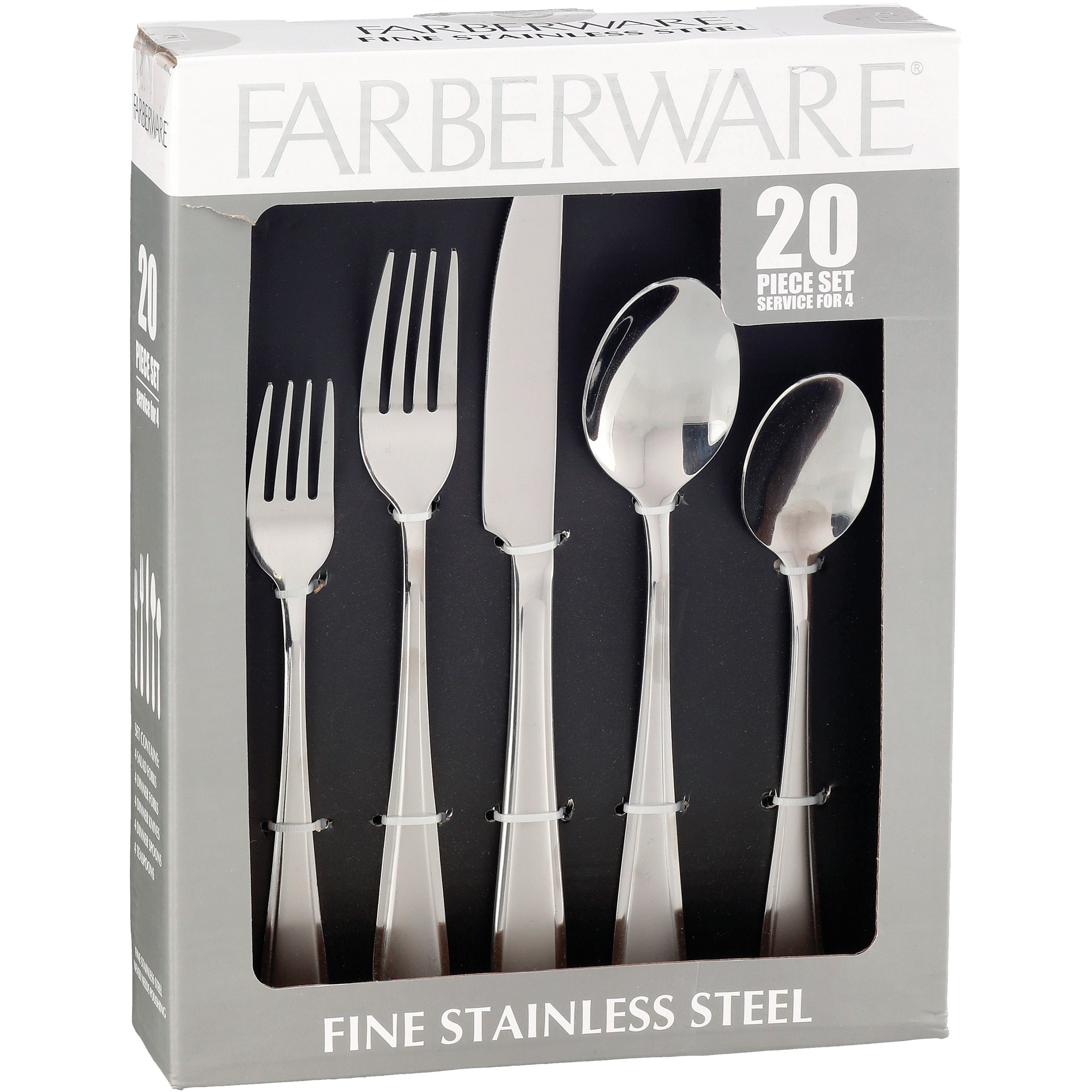 Farberware Fine Stainless Steel Flatware Set - Chelsea - Shop Utensils &  Gadgets at H-E-B