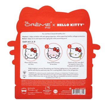 The Crème Shop X Hello Kitty Brillian-C Boost Sheet Mask, 2 ct
