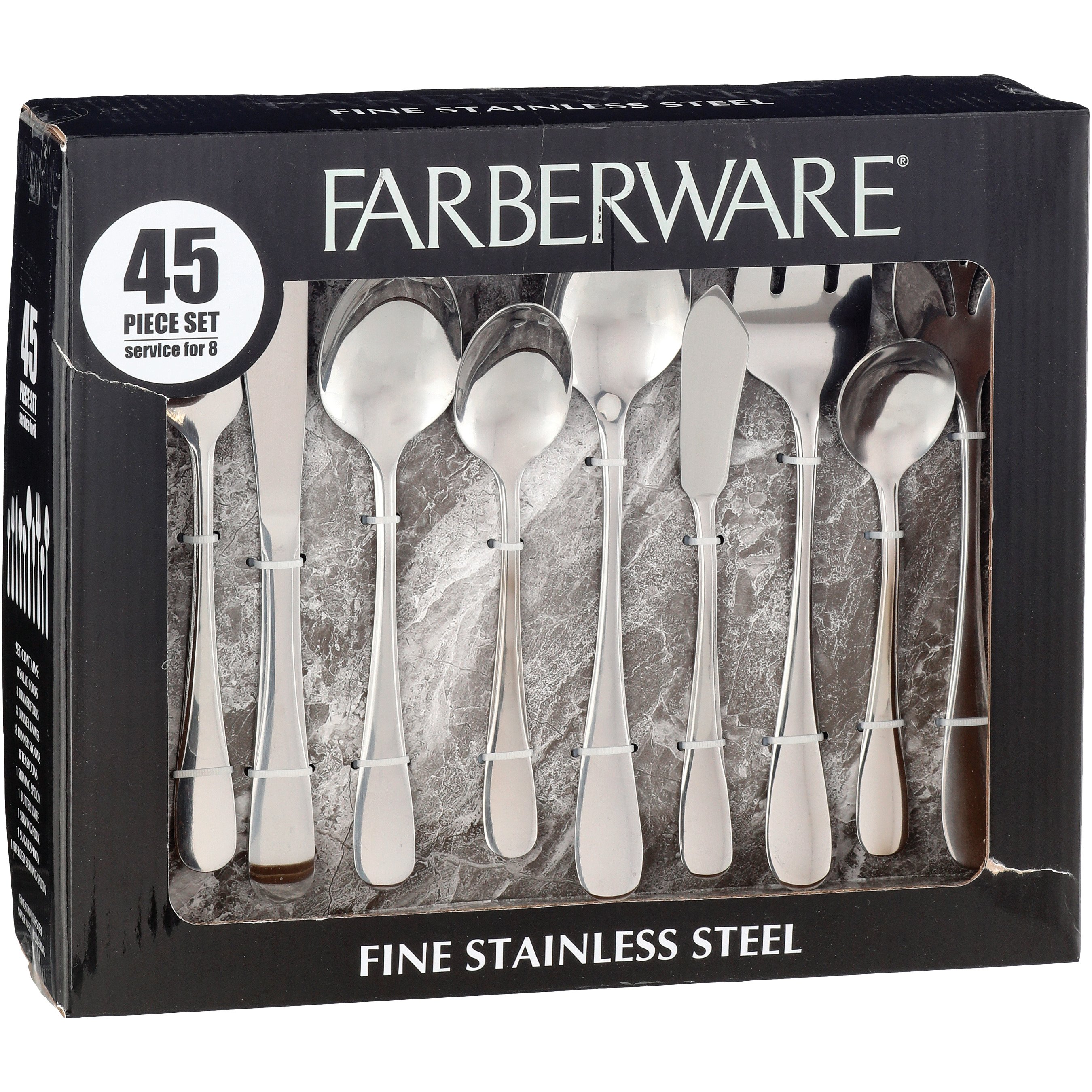 Farberware Fine Stainless Steel Flatware Set - Meridian - Shop Utensils &  Gadgets at H-E-B