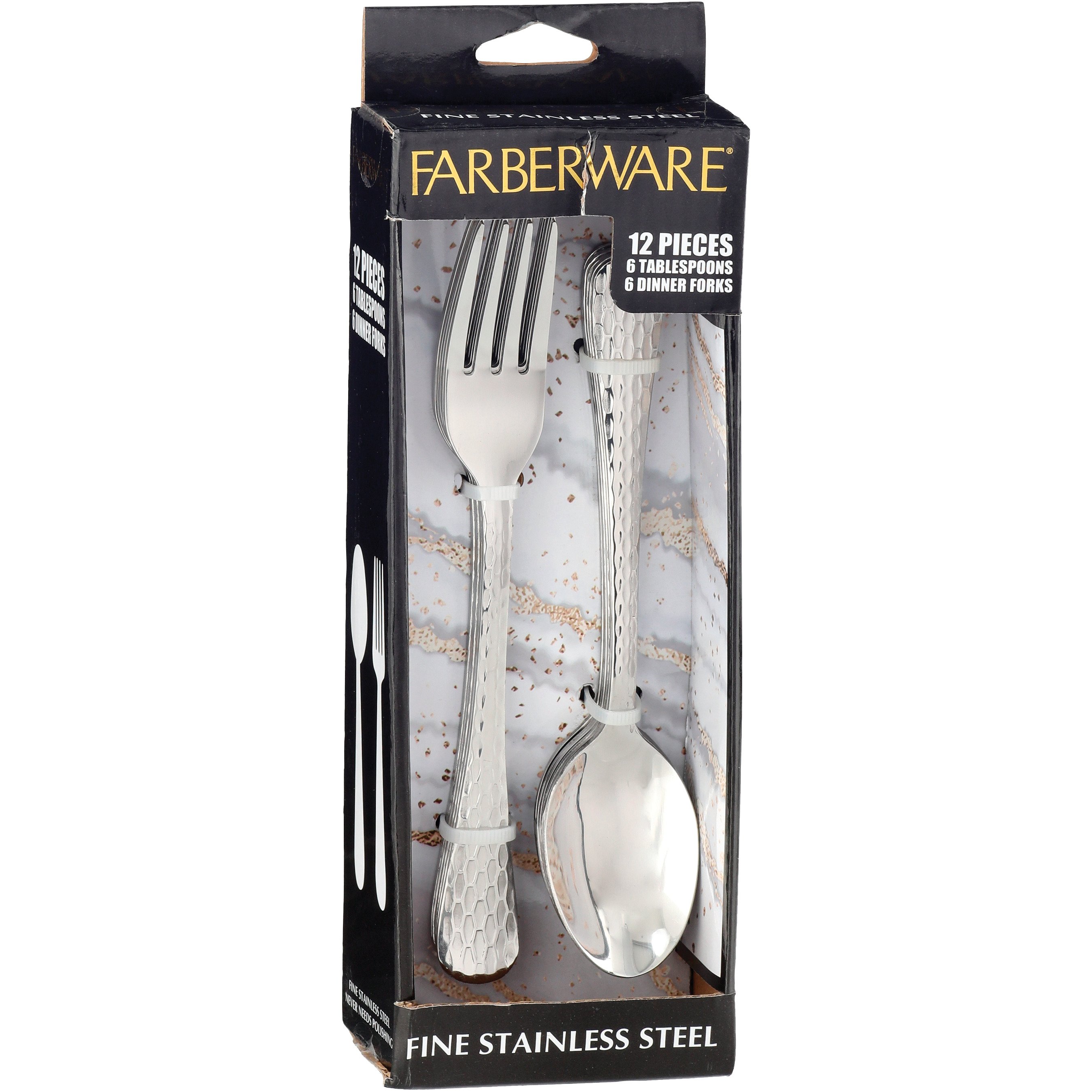 Farberware Stamped Stainless Steel 6-Piece Cutlery Set