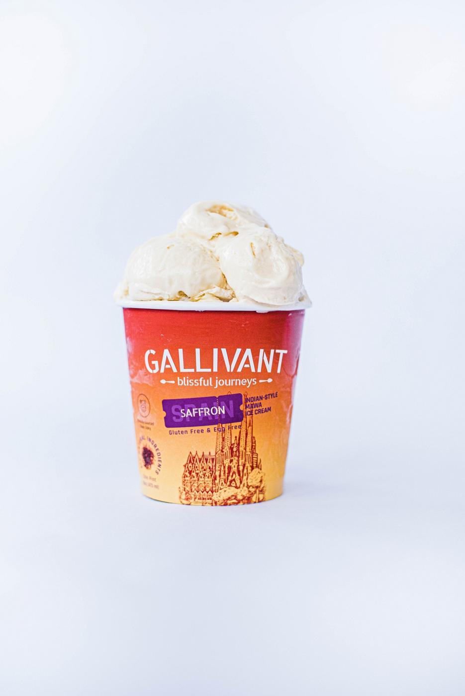 Gallivant Spanish Saffron Indian-Style Mawa Ice Cream; image 3 of 3