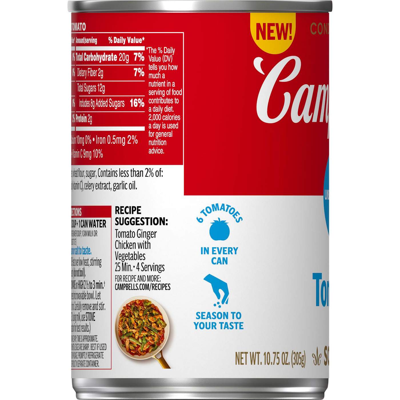 Campbell's Unsalted Tomato Soup; image 2 of 3