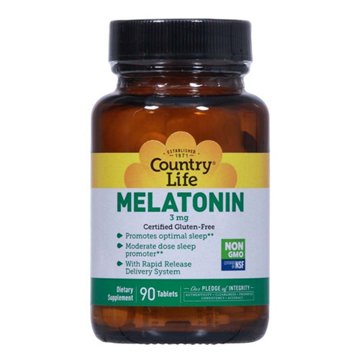 Country Life Melatonin Tablets - 3 mg, 90 ct