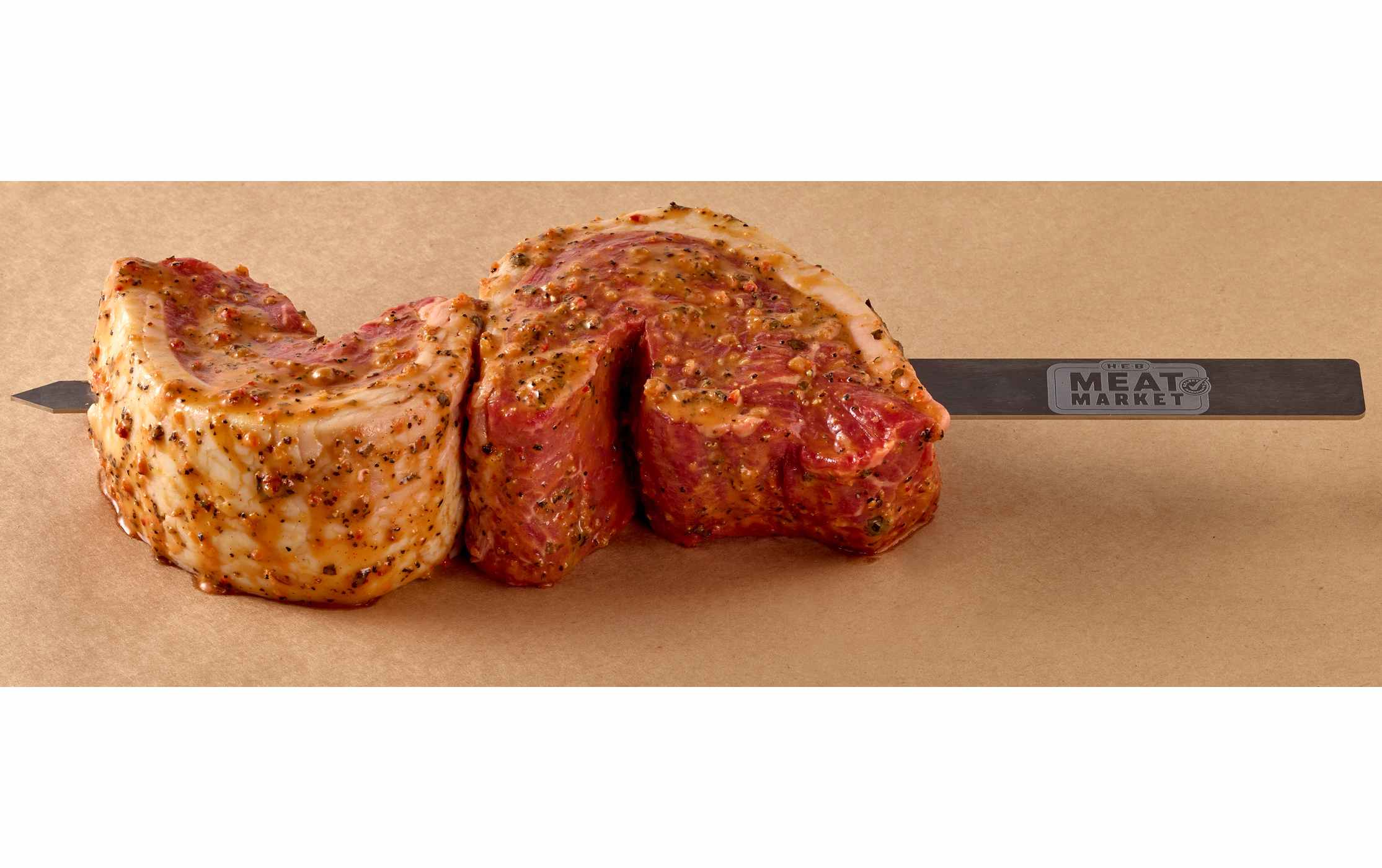 H-E-B Meat Market Marinated Beef Picanha Steaks Skewer - Southwest Style; image 2 of 4