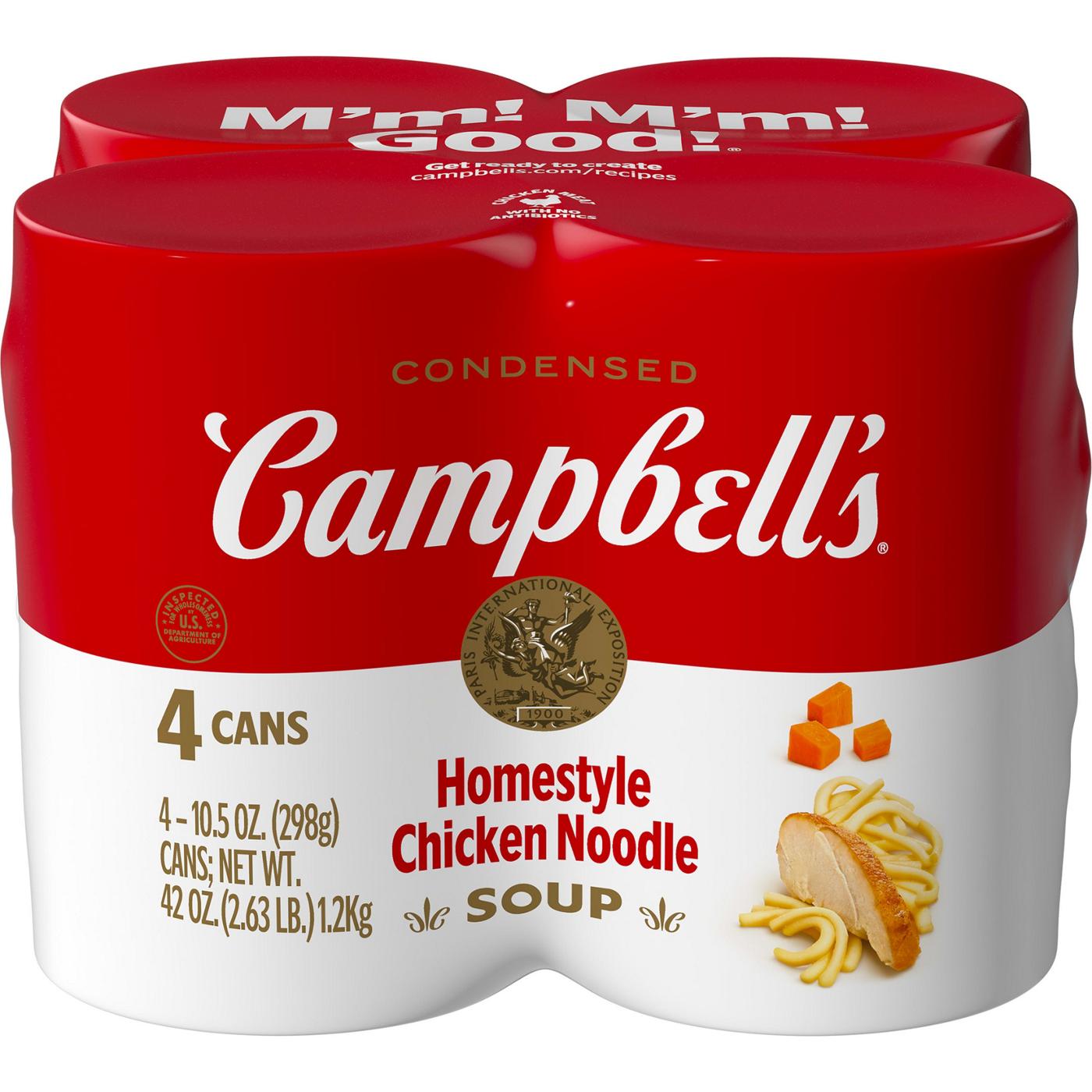 Campbell's Homestyle Chicken Noodle Soup; image 1 of 2