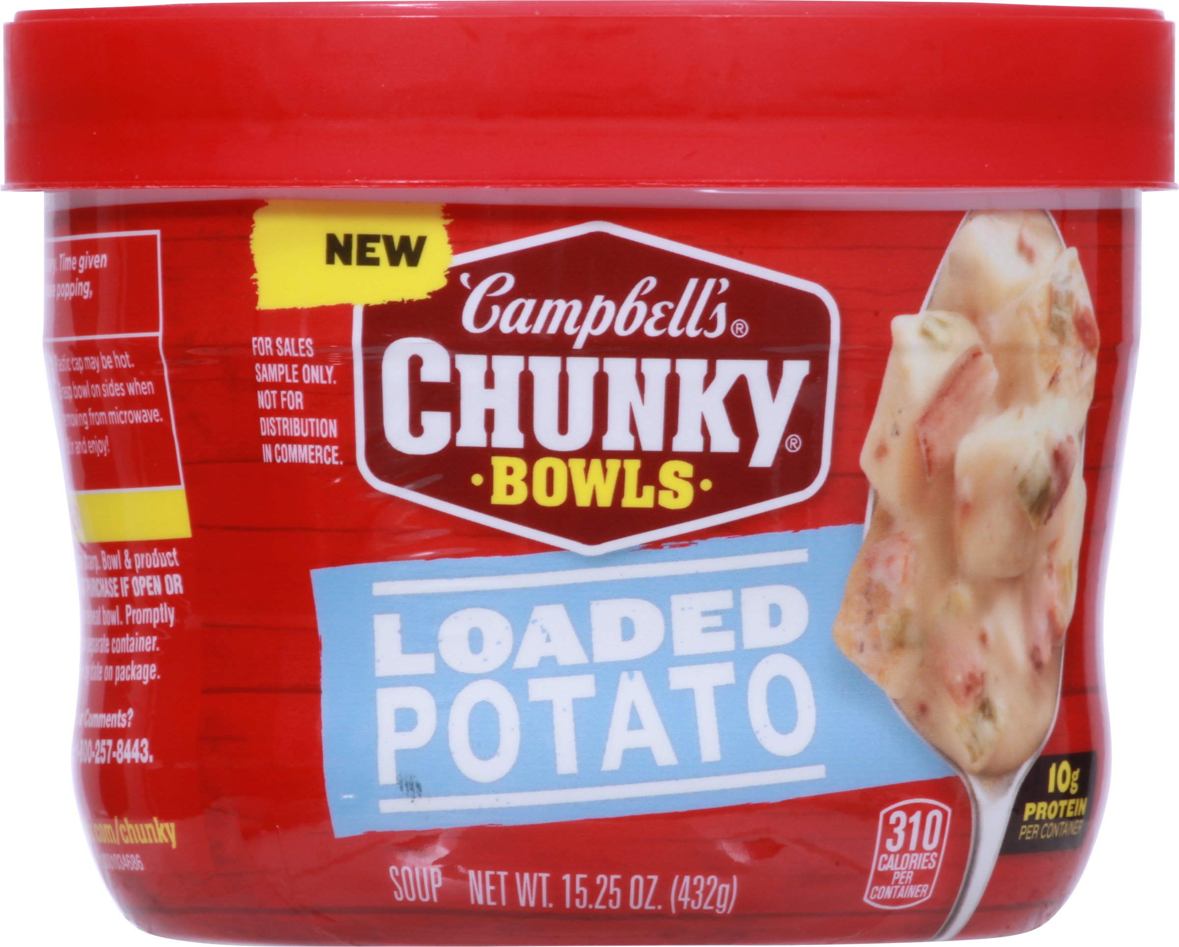 Campbells Chunky Soup, Beef Soup with Country Vegetables, 15.25 oz Microwavable  Bowl