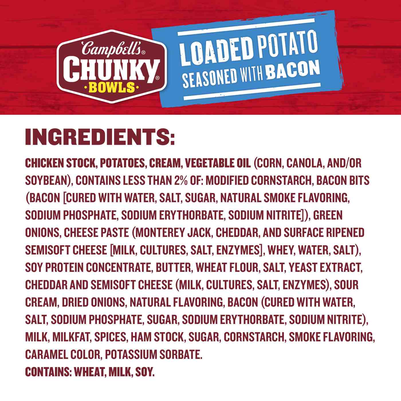 Campbell's Chunky Loaded Potato Seasoned with Bacon Soup; image 6 of 9