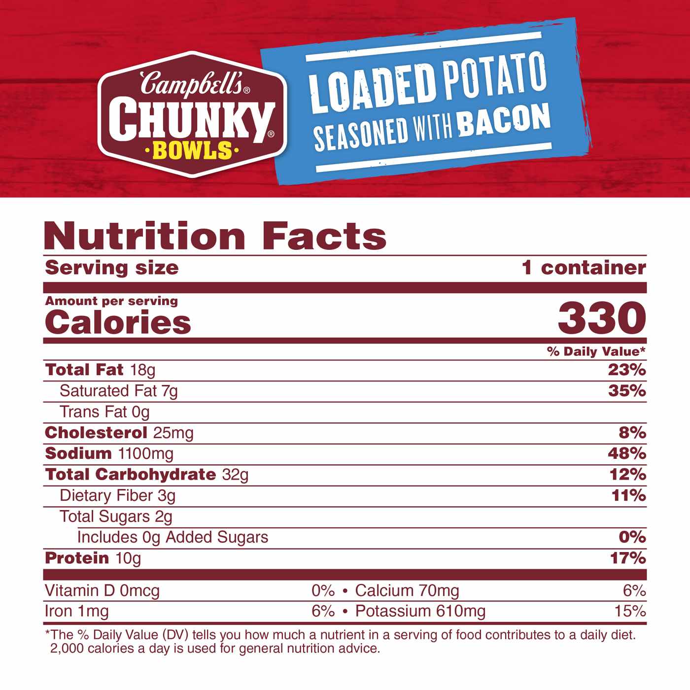 Campbell's Chunky Loaded Potato Seasoned with Bacon Soup; image 9 of 9