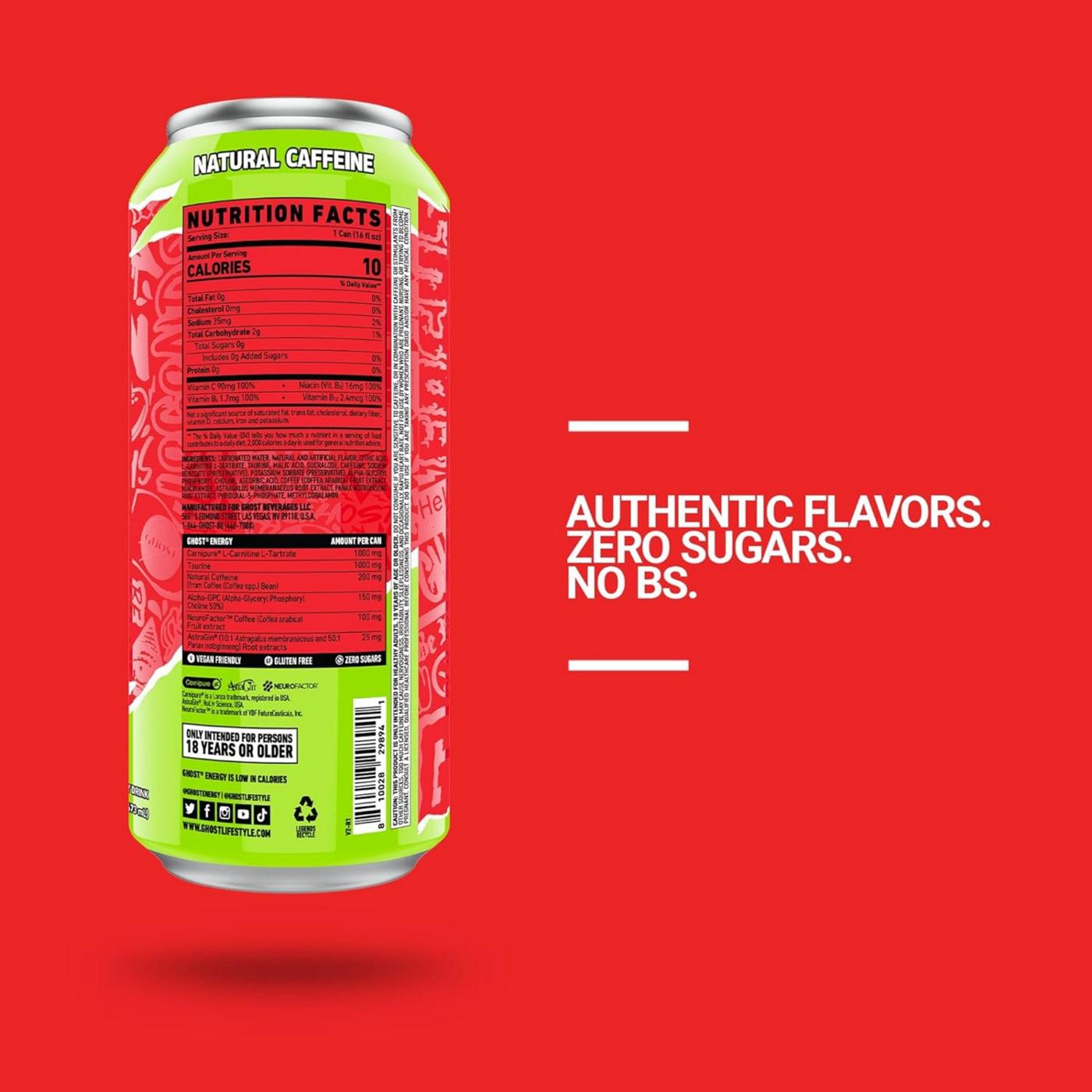 Ghost Zero Sugar Cherry Limeade Energy Drink; image 2 of 7