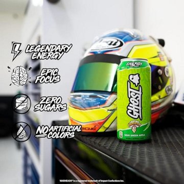 Ghost Zero Sugar Warheads Sour Green Apple Energy Drink