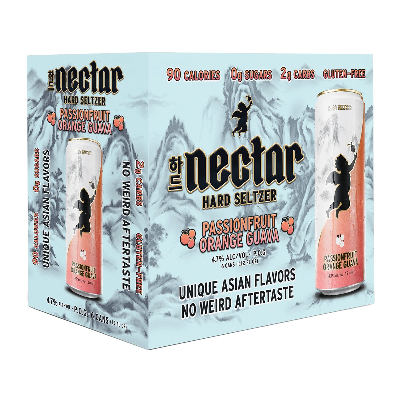 Nectar Hard Seltzer Passionfruit Orange 6 pk Cans, 12 oz