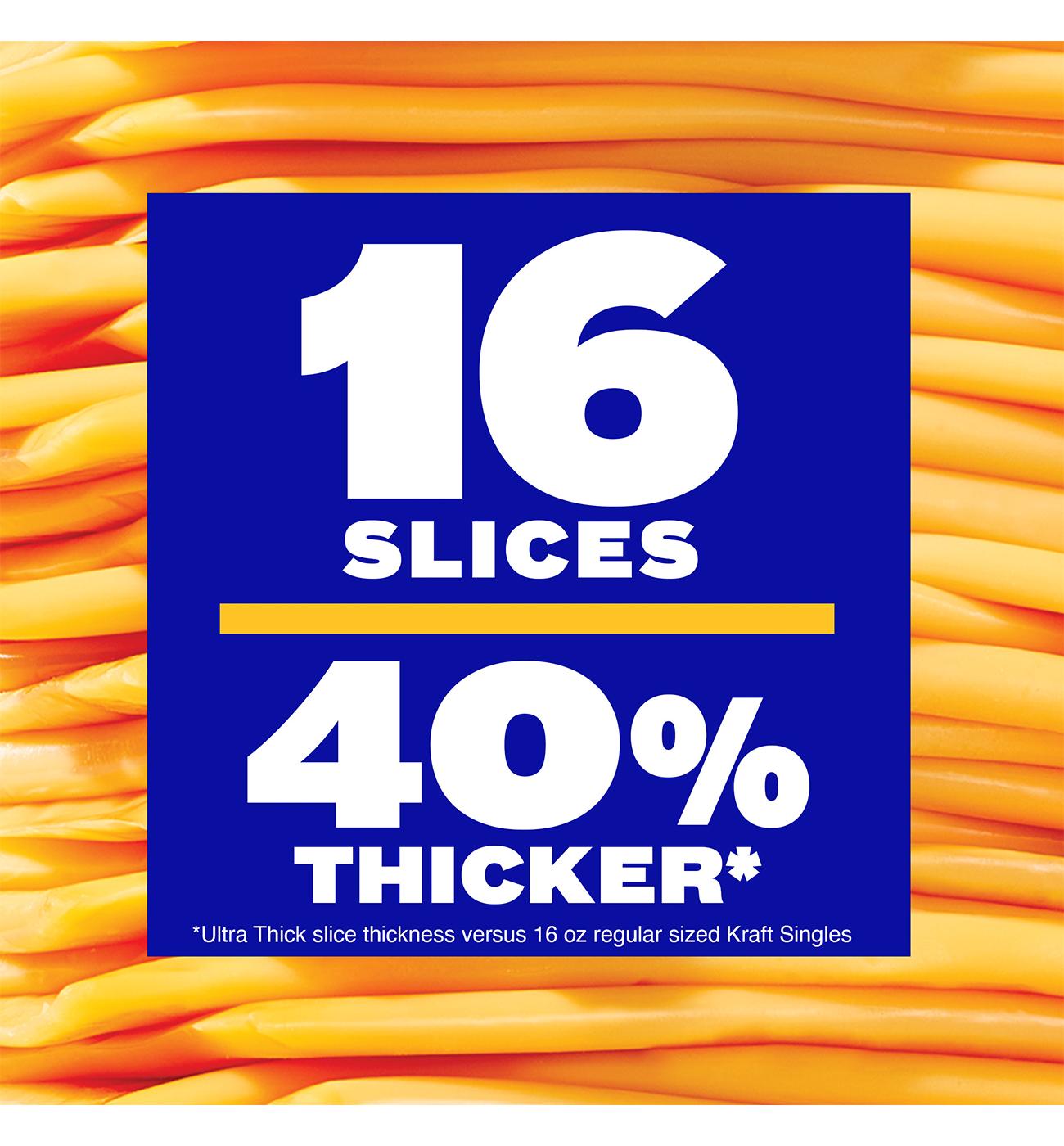 Kraft Singles American Ultra Thick Sliced Cheese; image 2 of 3