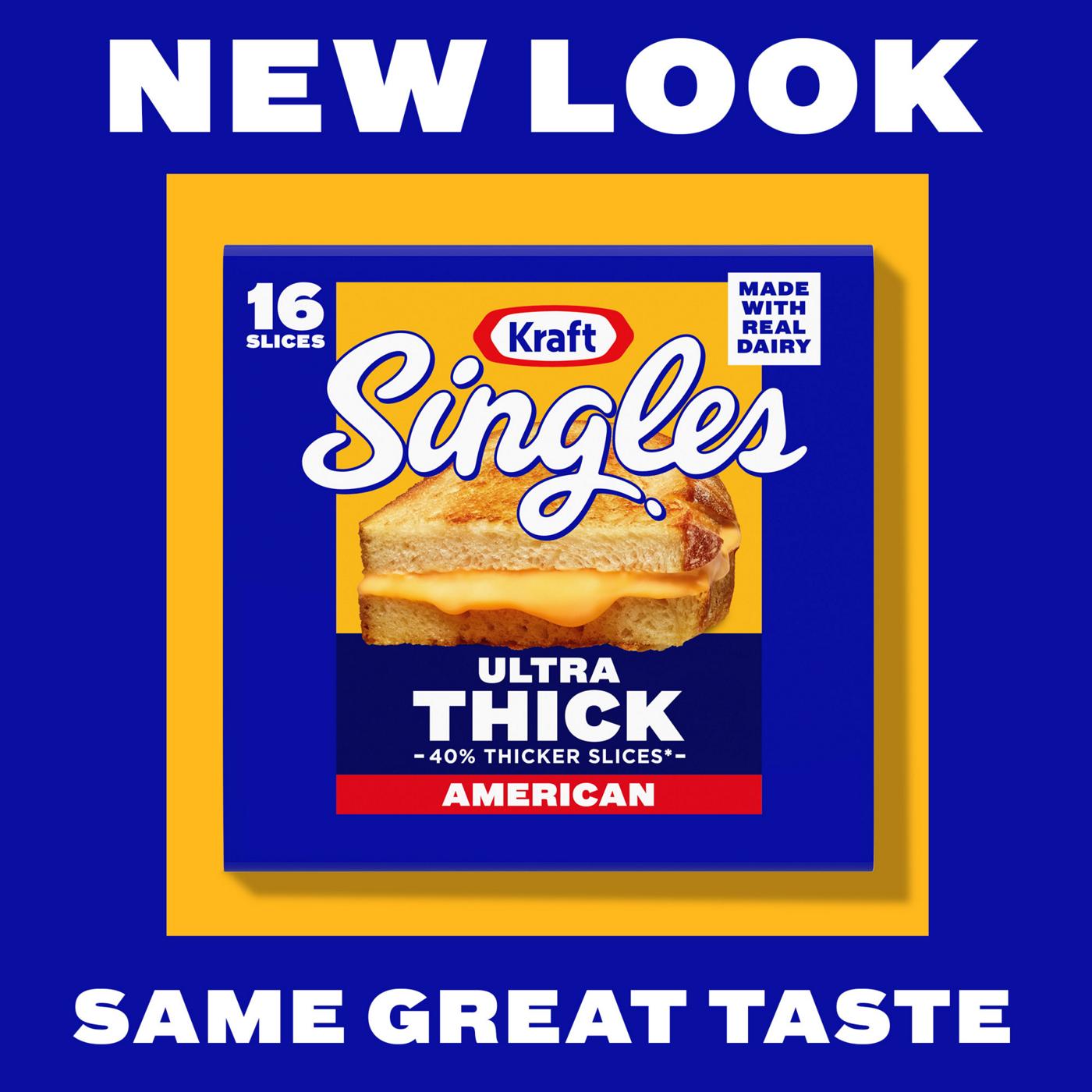 Kraft Singles Ultra Thick American Cheese Slices, 16 Ct Pack; image 4 of 4