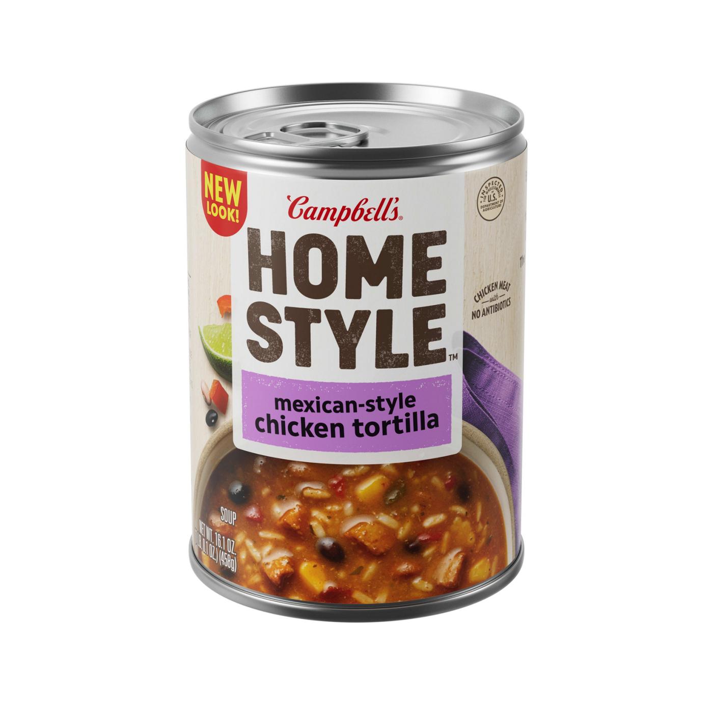 Campbell's Homestyle Mexican Style Chicken Tortilla Soup; image 1 of 4