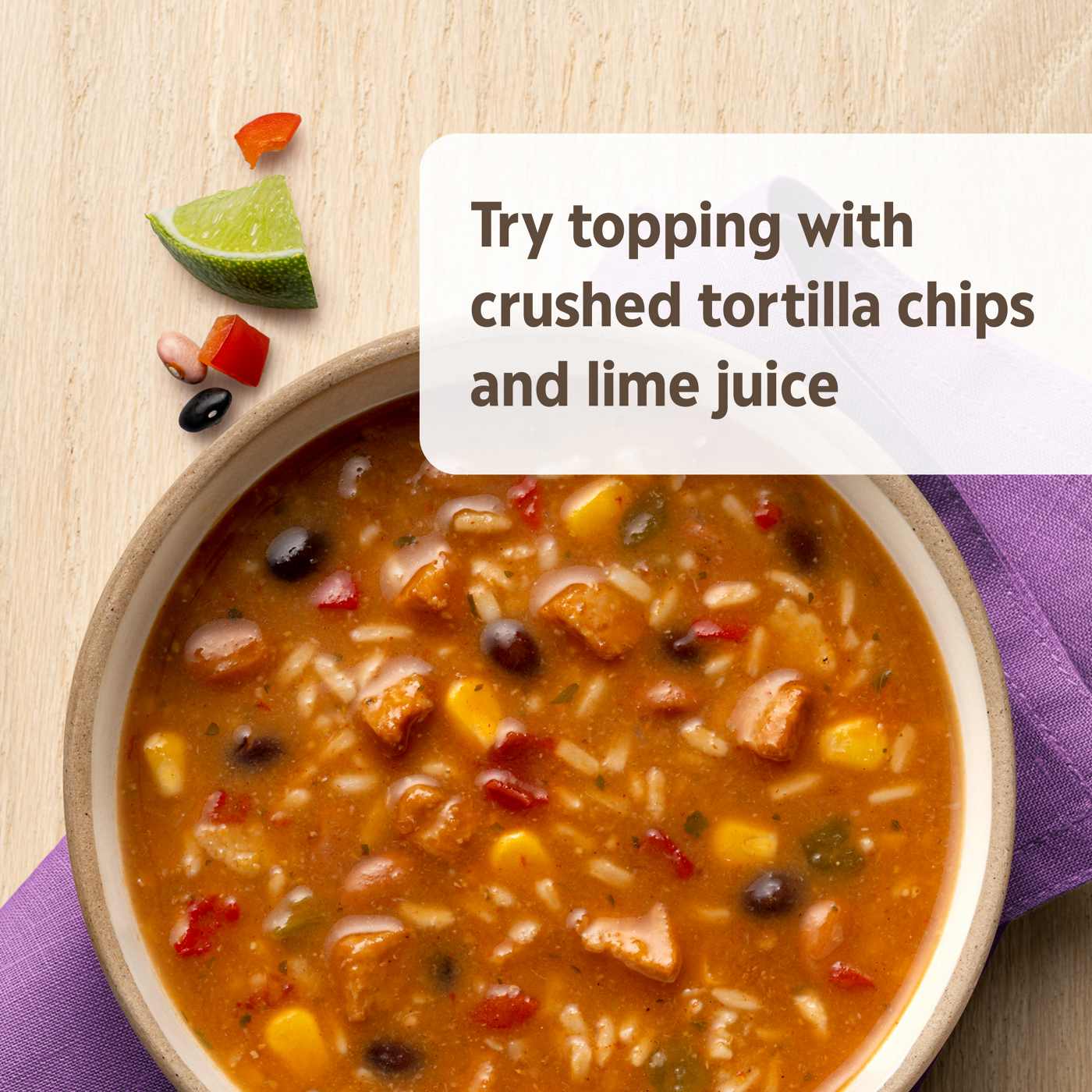 Campbell's Homestyle Mexican-Style Chicken Tortilla Soup; image 6 of 9