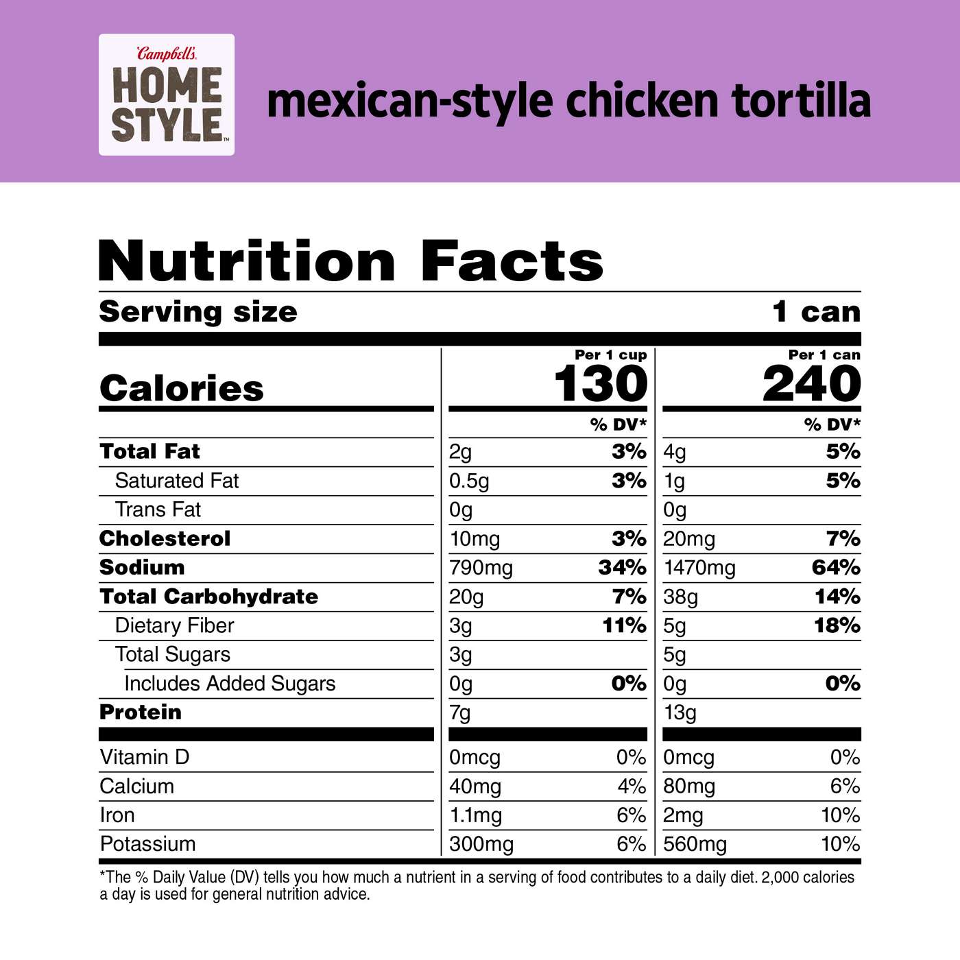 Campbell's Homestyle Mexican-Style Chicken Tortilla Soup; image 7 of 9