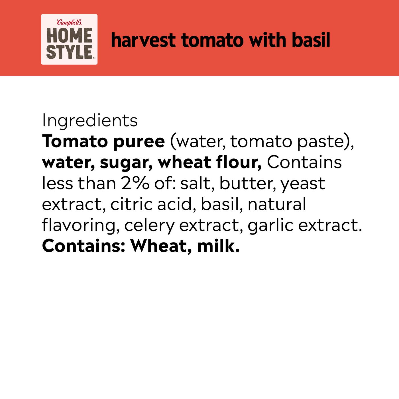 Campbell's Homestyle Harvest Tomato Soup With Basil Soup; image 6 of 8