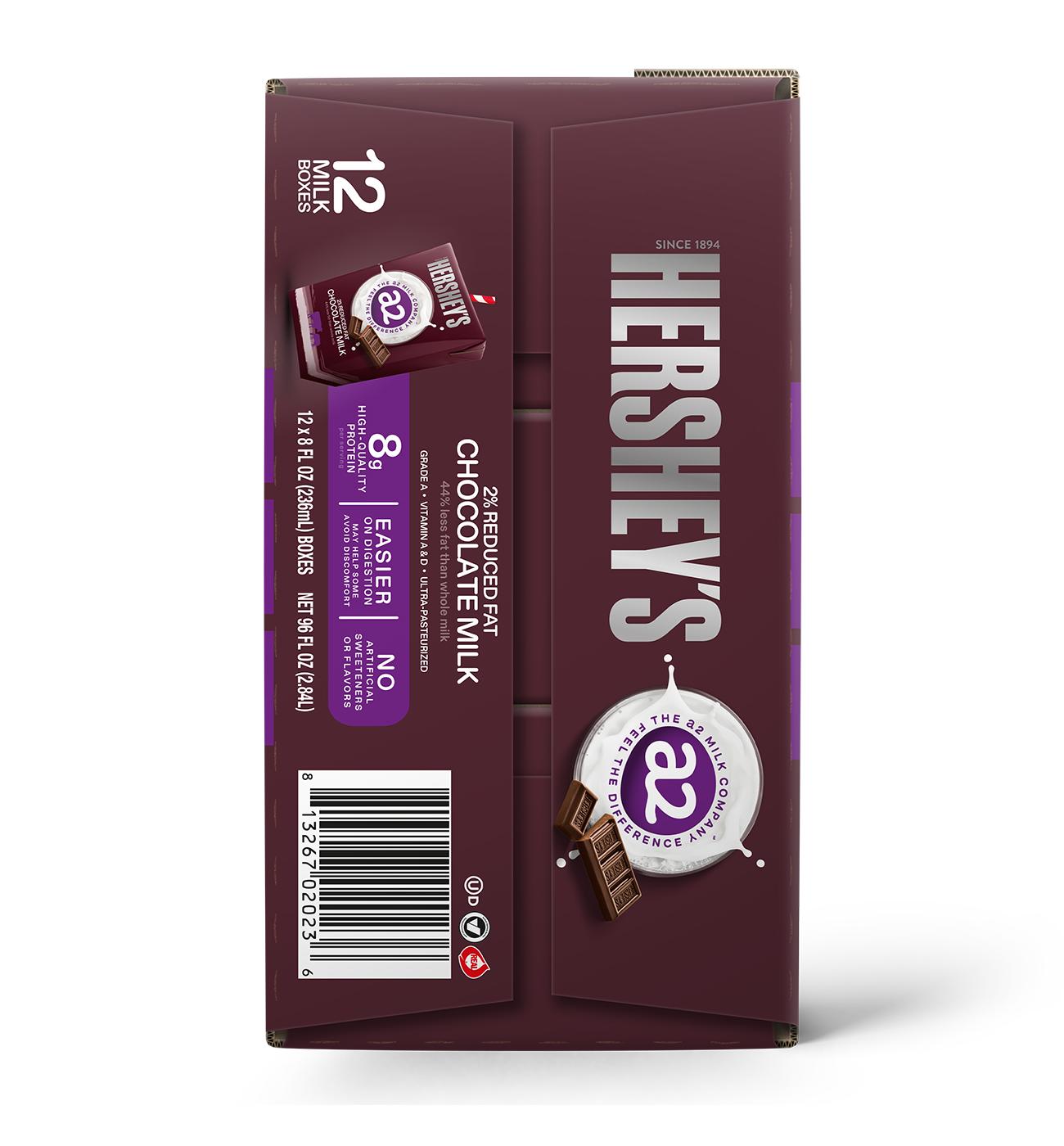 a2 Milk 2% Reduced Fat Hershey's Chocolate Milk 8 oz Boxes; image 6 of 6