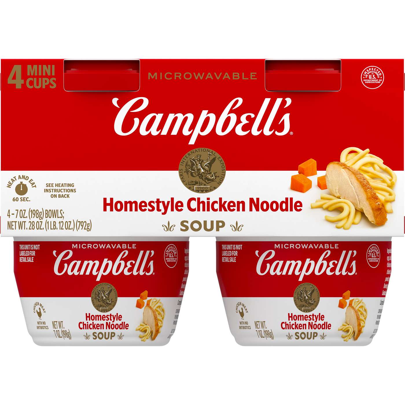 Campbell's Homestyle Chicken Noodle Soup; image 1 of 4