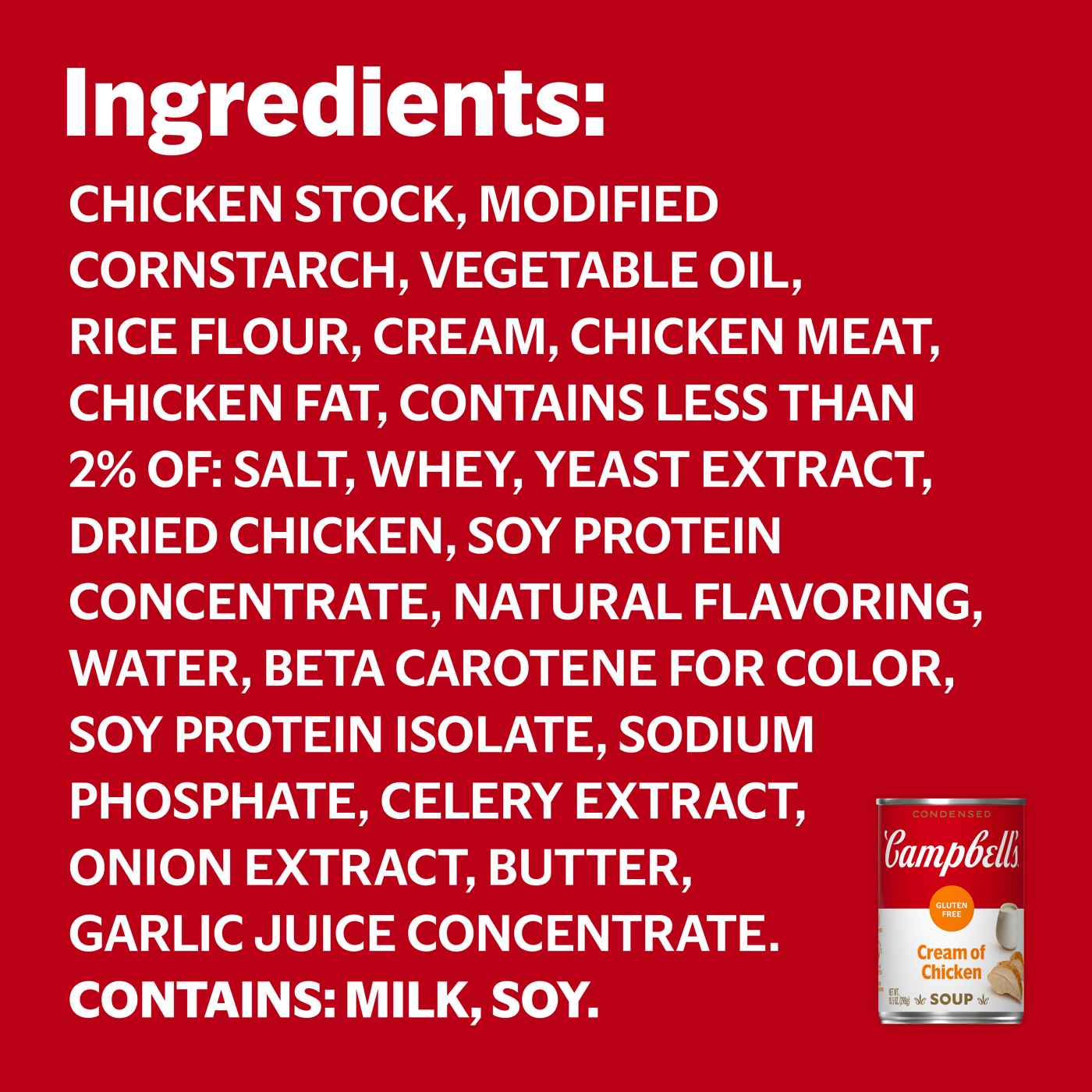 Campbell's Condensed Gluten Free Cream of Chicken Soup; image 5 of 6