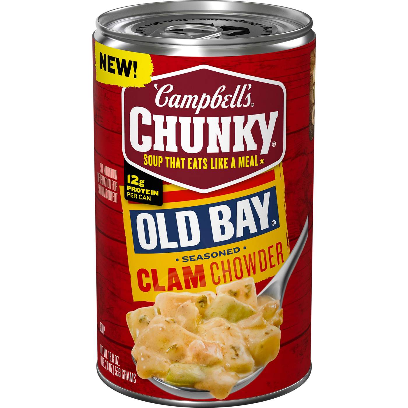 Campbell's Chunky Old Bay Clam Chowder; image 1 of 5