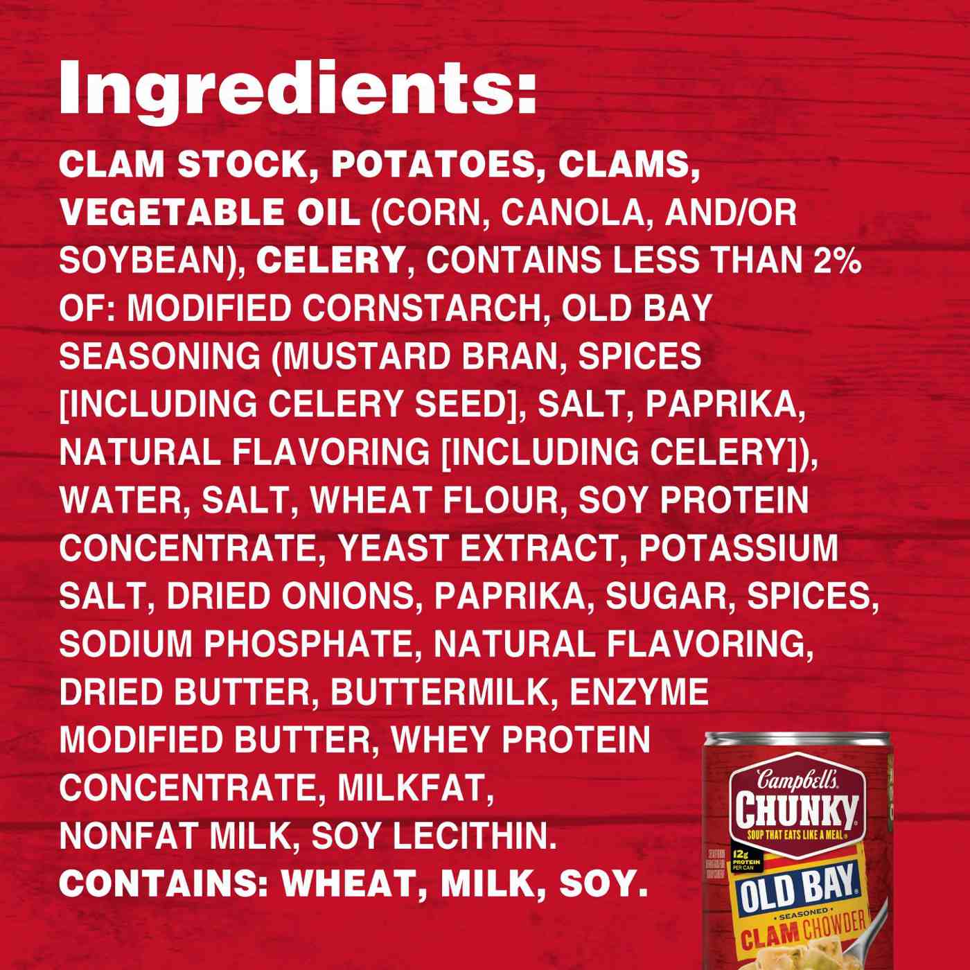 Campbell's Chunky Old Bay Clam Chowder; image 3 of 5