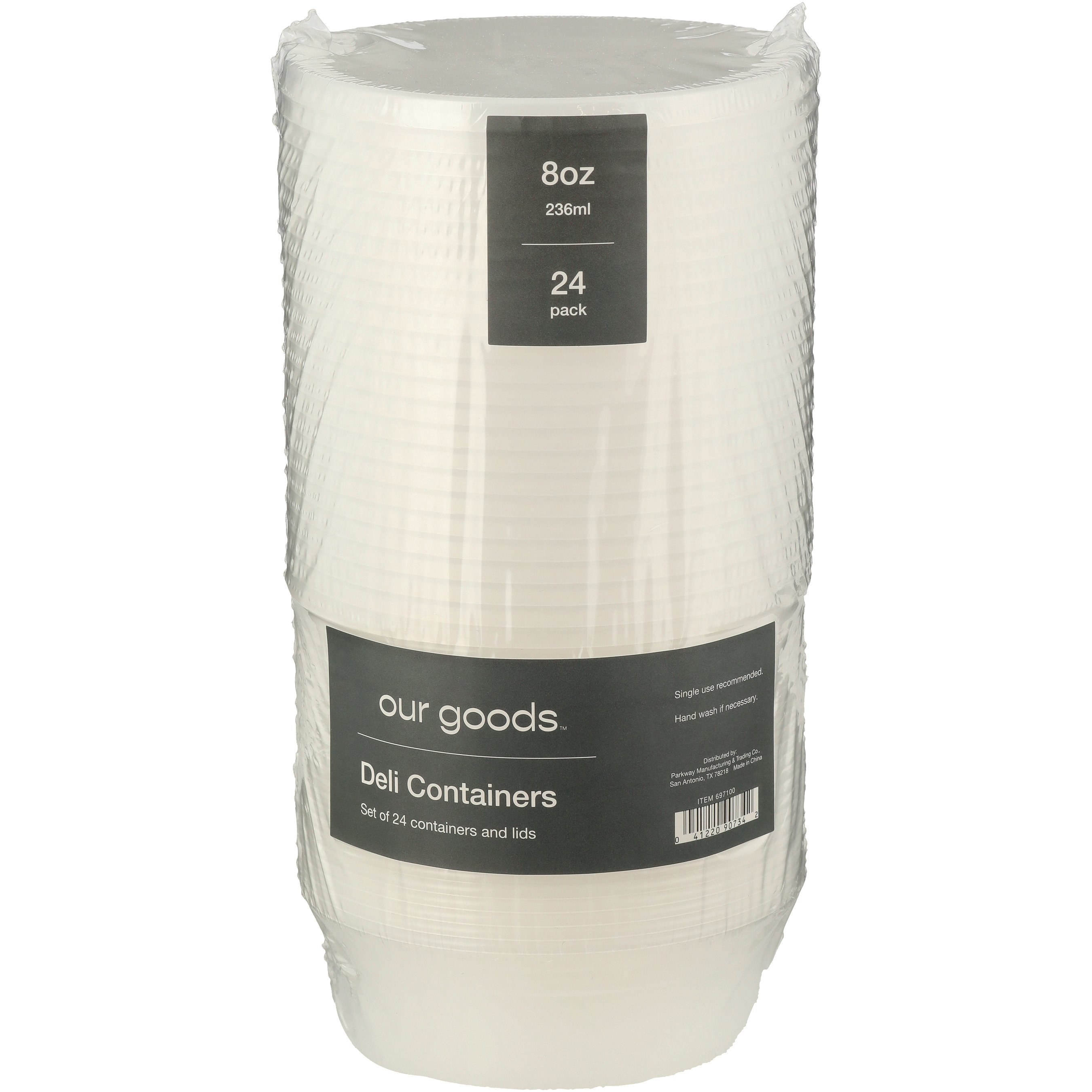 Our goods Deli Containers with Lids, 24 Pk, 8 oz | Low Prices & Quality ...