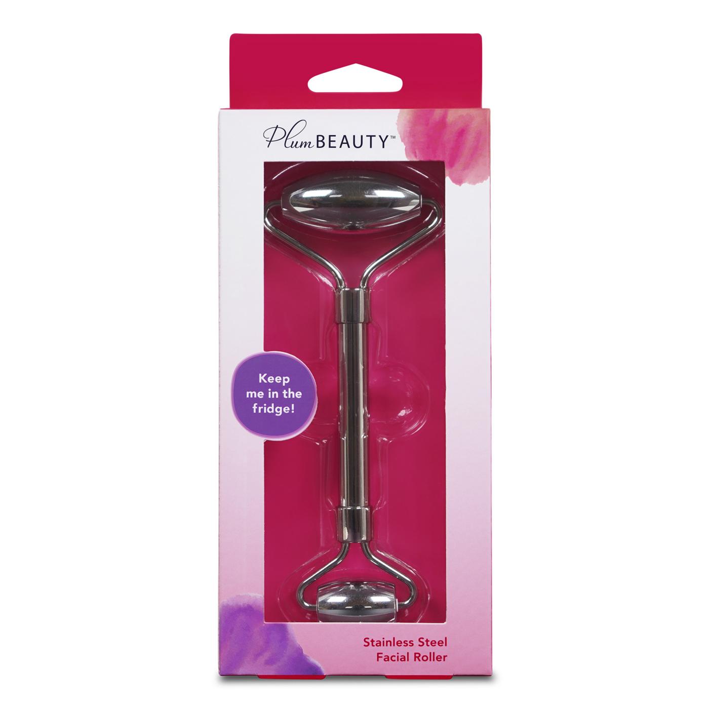 Plum Beauty Stainless Steel Facial Roller; image 1 of 2