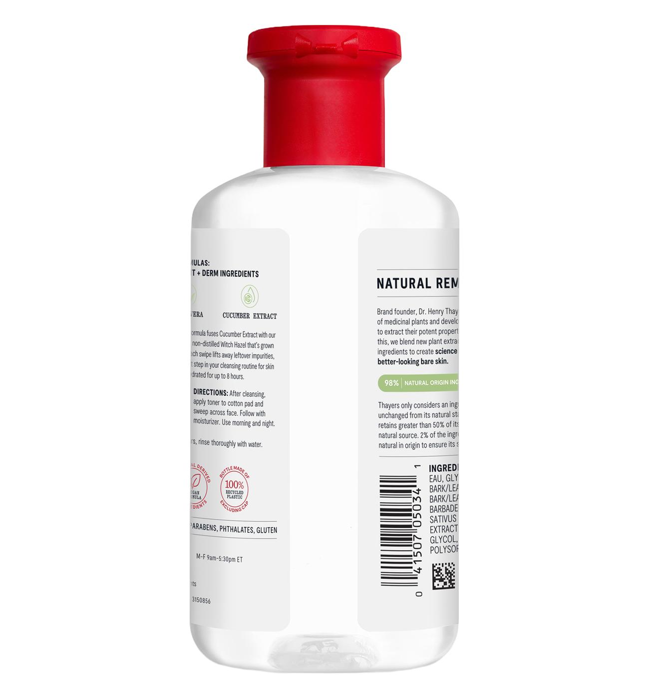 Thayers Witch Hazel Facial Toner - Cucumber, Alcohol Free; image 7 of 8
