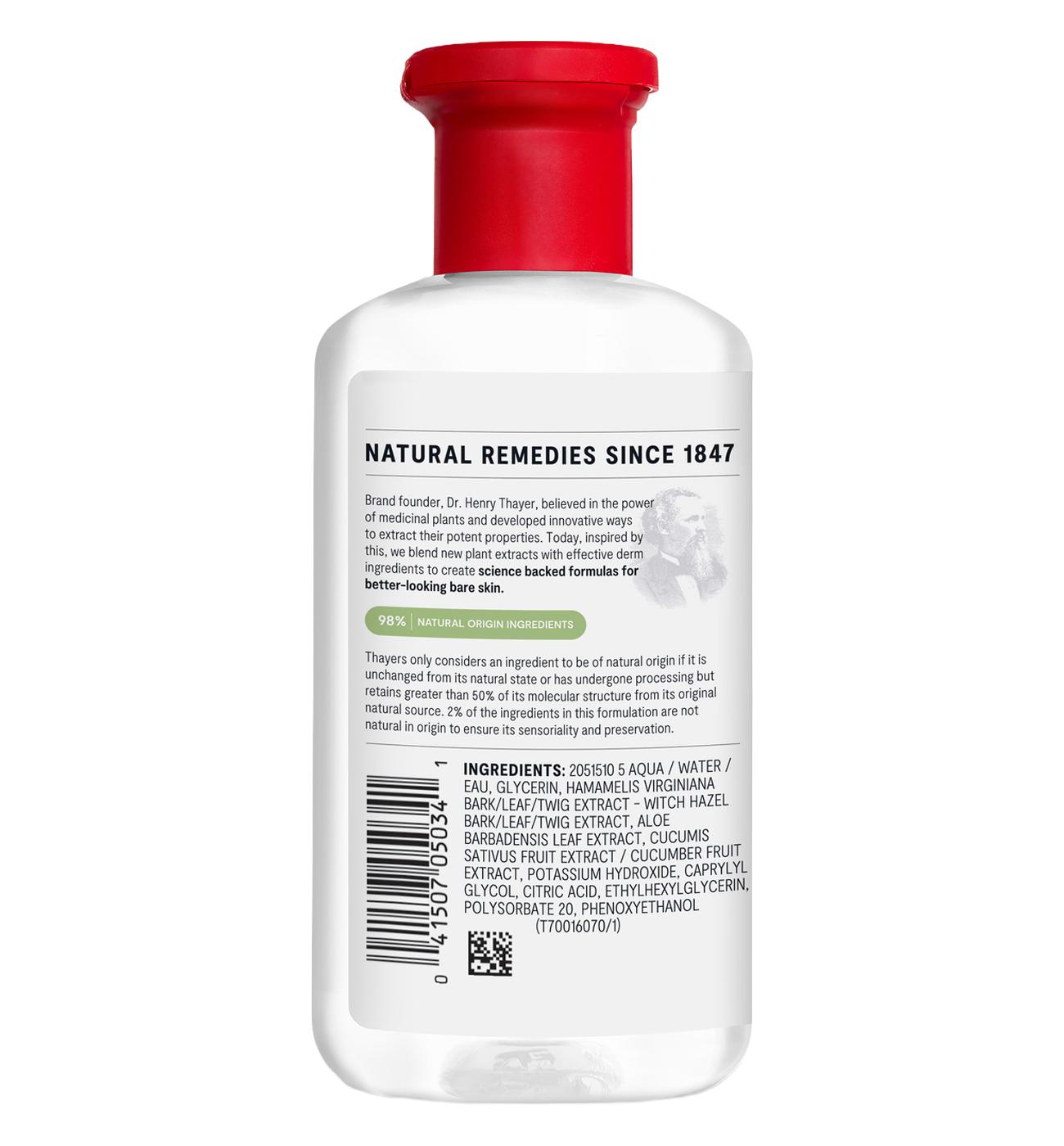 Thayers Witch Hazel Facial Toner - Cucumber, Alcohol Free; image 8 of 8