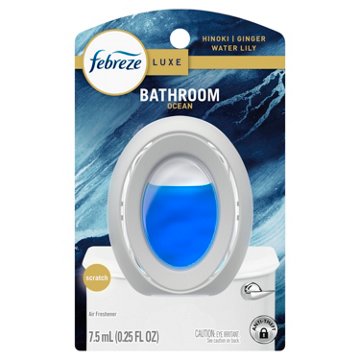 Febreze Luxe Bathroom Odor-Fighting Air Freshener - Ocean