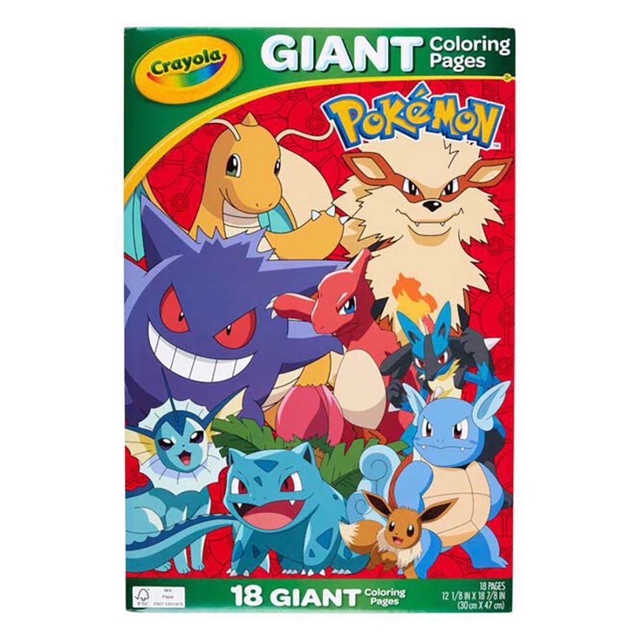 Crayola Giant Coloring Pages - Pokémon - Shop Books & Coloring at H-E-B