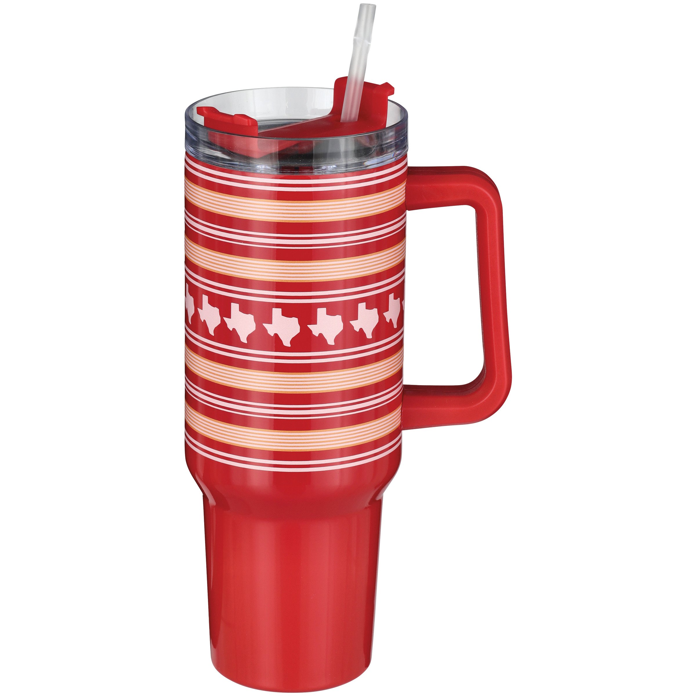 Destination Holiday Merry & Bright Stainless Steel Coffee Tumbler with  Handle - Shop Cups & Tumblers at H-E-B
