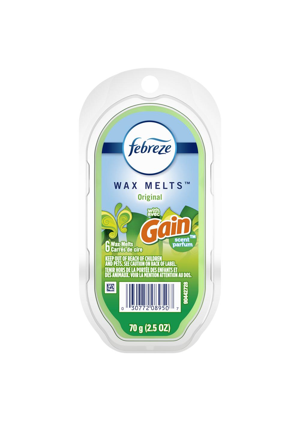 Febreze WAX MELTS Air Freshener with Gain Original (1 Count, 2.75 oz) (  pack of 2)