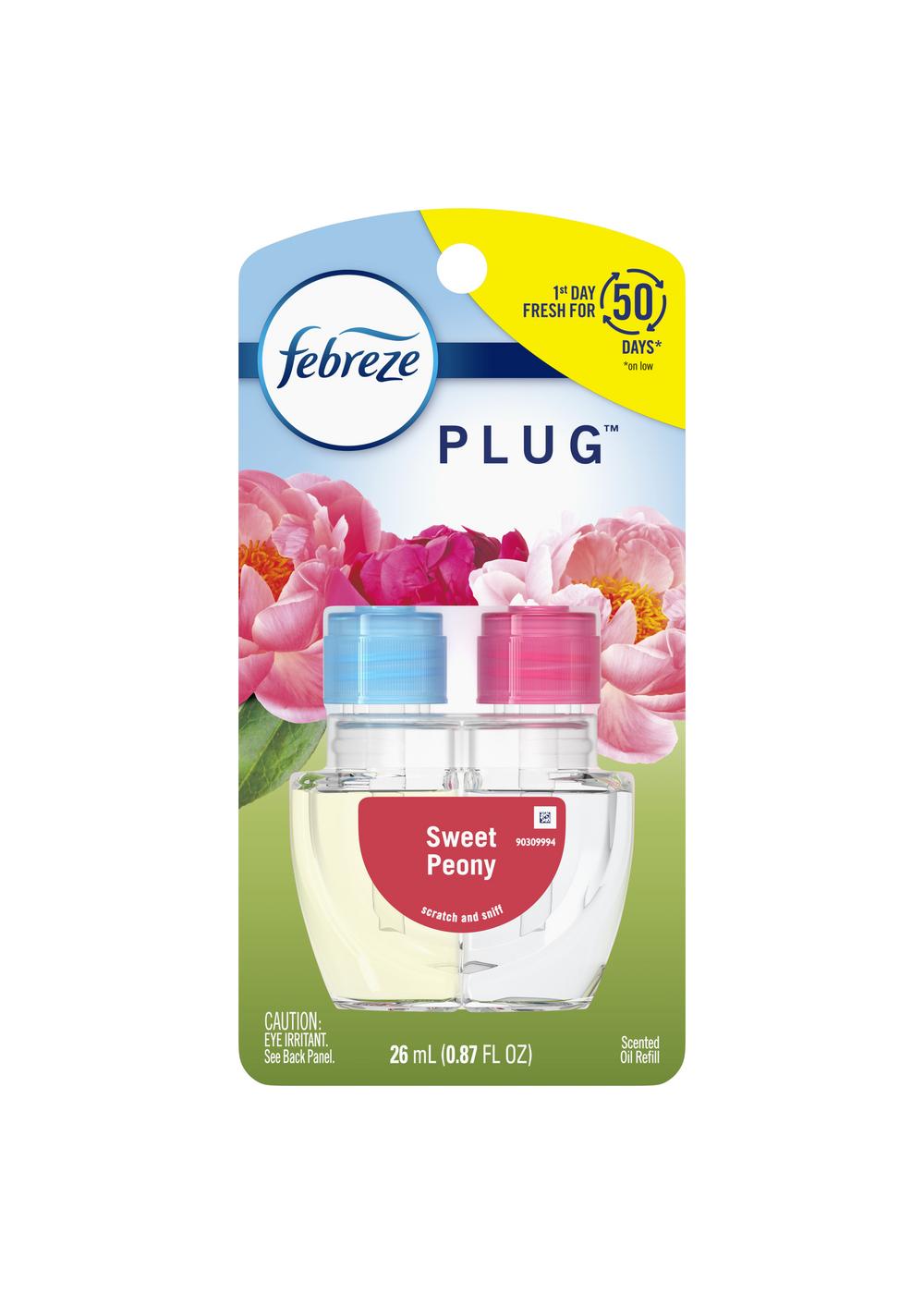 Febreze Plug Sweet Peony Scented Oil Refill; image 1 of 2