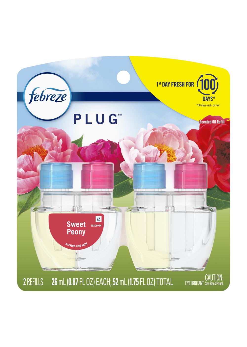 Febreze Plug Sweet Peony Scented Oil Refills; image 1 of 2