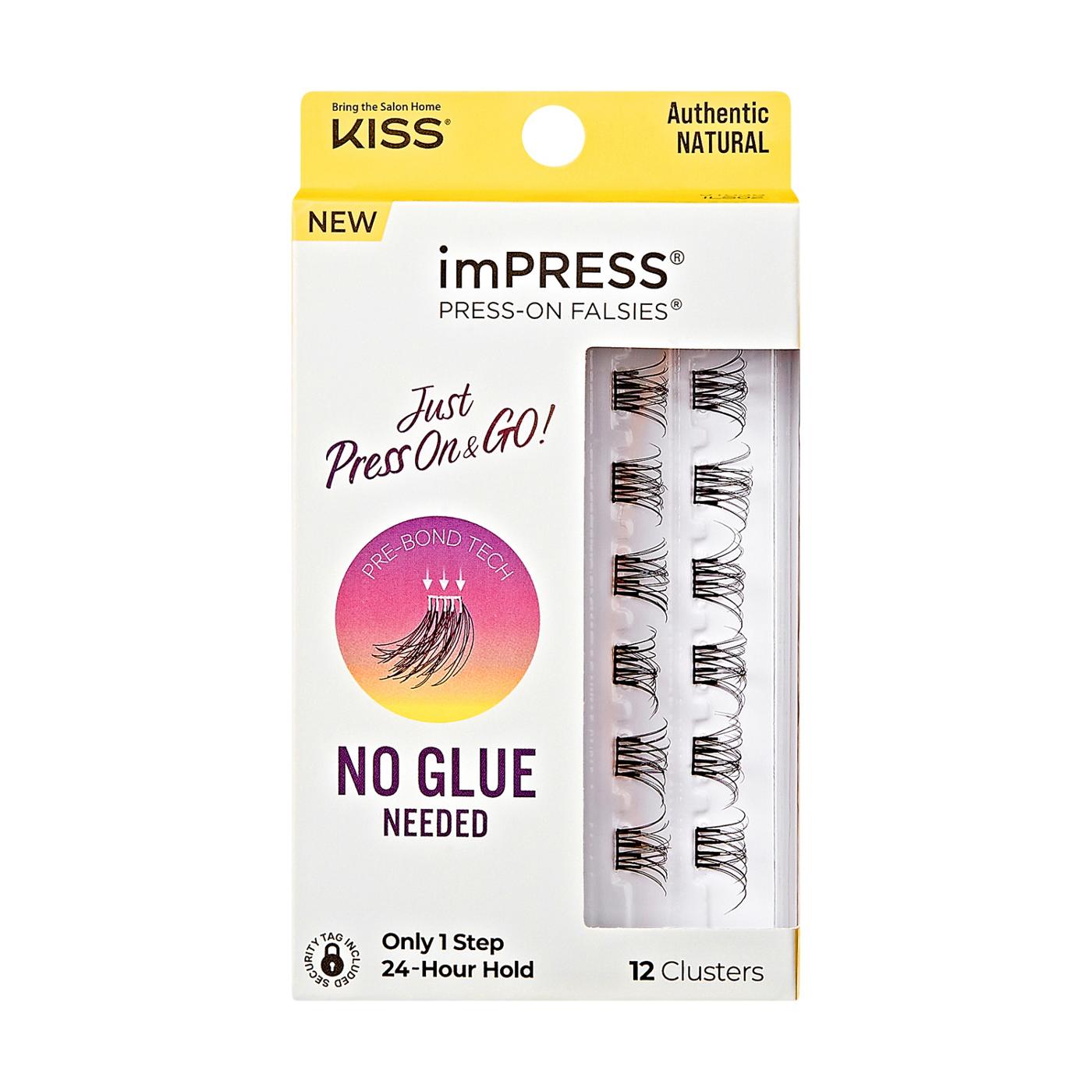 KISS imPRESS Press-On Falsies - Authentic Natural ; image 1 of 7