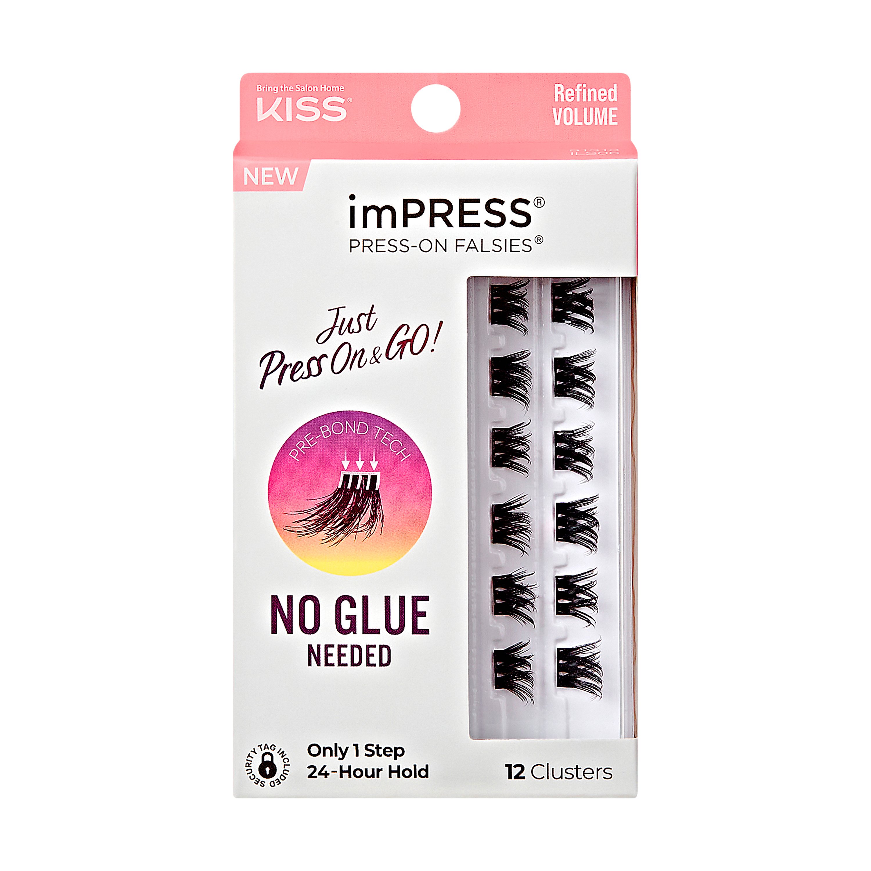 KISS imPRESS PressOn Falsies Refined Volume Shop False eyelashes at HEB
