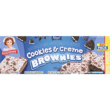 Little Debbie Bigger Cookies & Creme Brownies - Big Pack