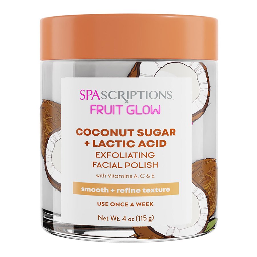 Spascriptions Fruit Glow Exfoliating Facial Polish Coconut Sugar