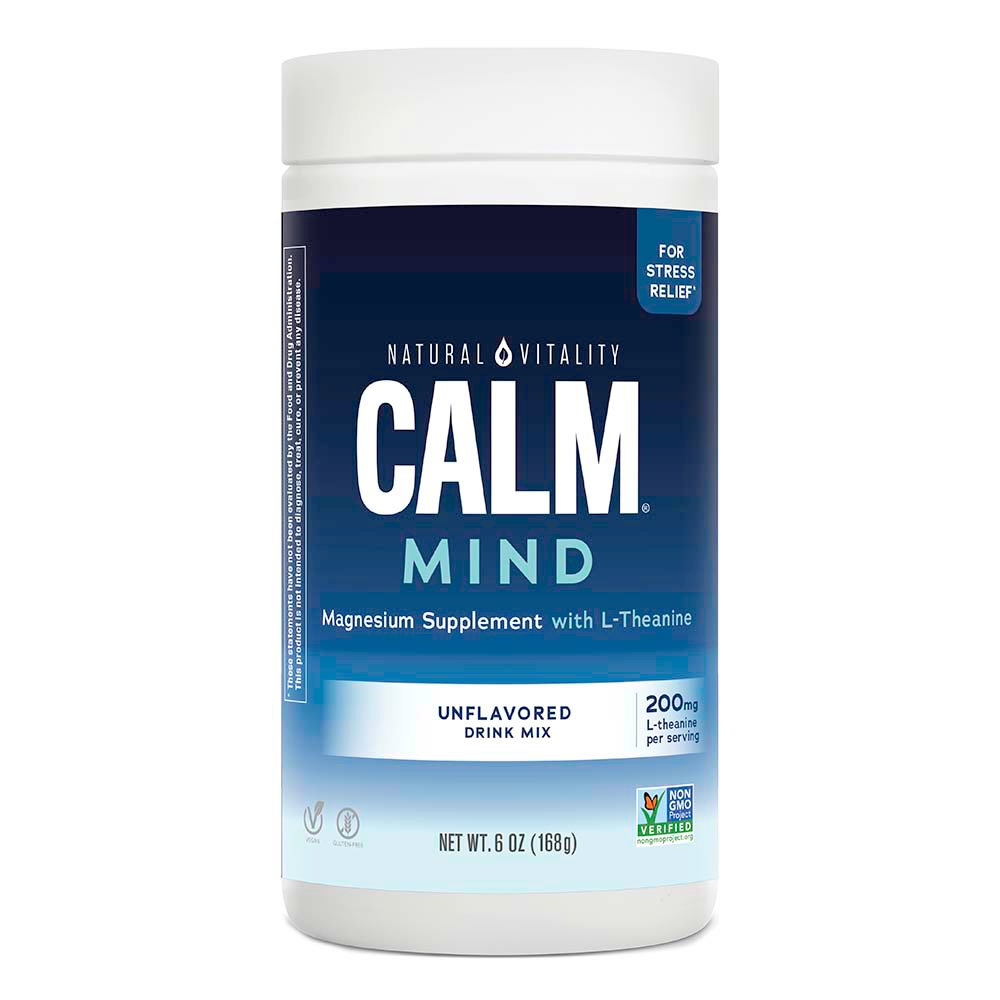 Natural Vitality Calm Mind Magnesium Supplement Drink Mix Unflavored
