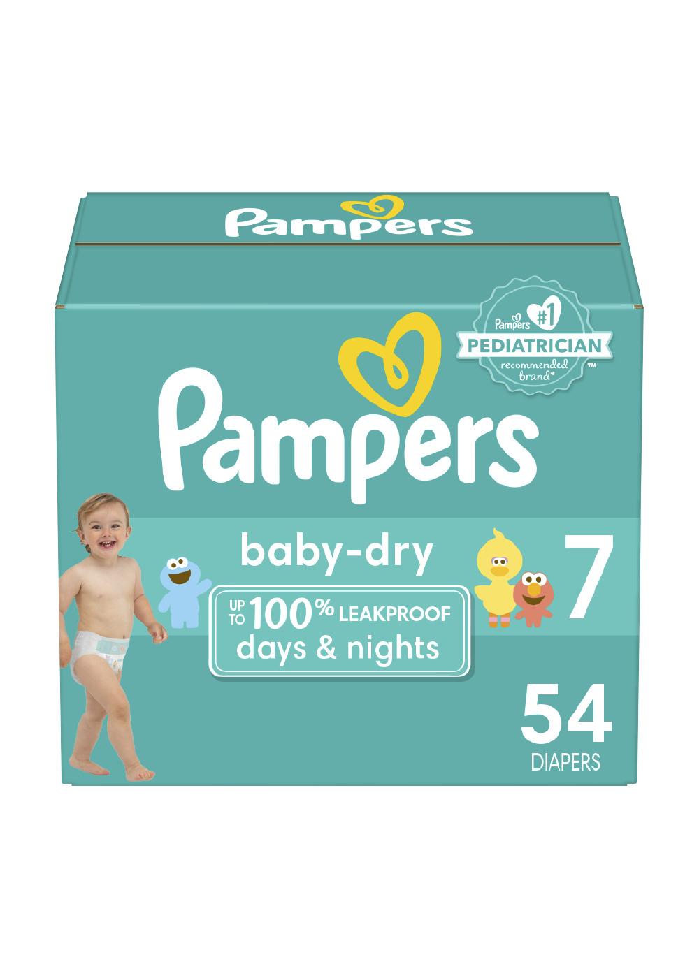 Pampers Baby-Dry Baby Diapers - Size 7; image 1 of 11