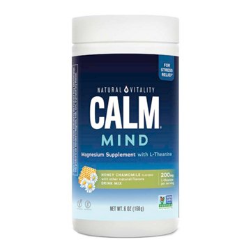 Natural Vitality Calm Mind Magnesium Supplement Drink Mix - Honey Chamomile, 6 oz