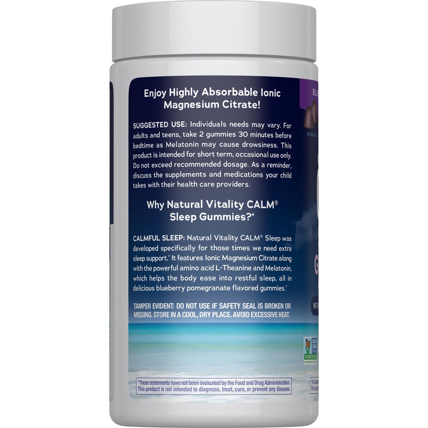 Natural Vitality Calm Sleep Magnesium Supplement Gummies - Blueberry Pomegranate; image 4 of 4