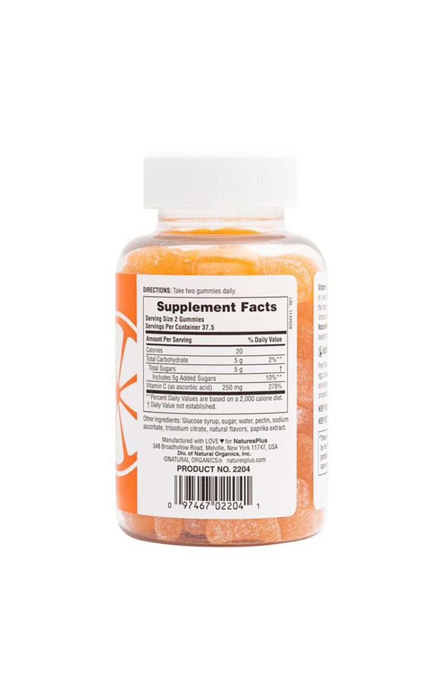 NaturesPlus Vitamin C Gummies - Orange; image 3 of 3