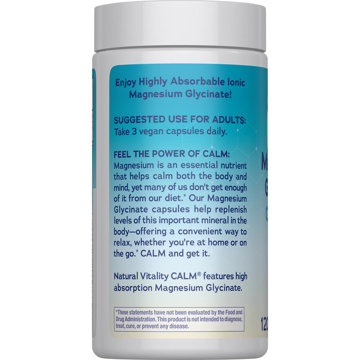 Natural Vitality Calm Calm Magnesium Glycinate Capsules; image 2 of 4