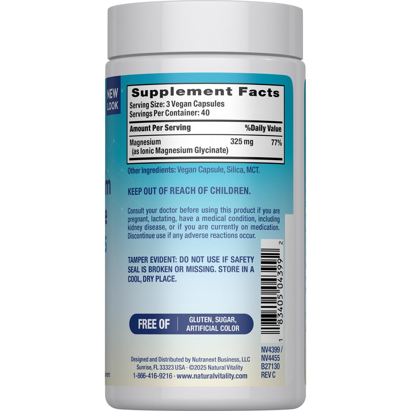 Natural Vitality Calm Calm Magnesium Glycinate Capsules; image 3 of 4