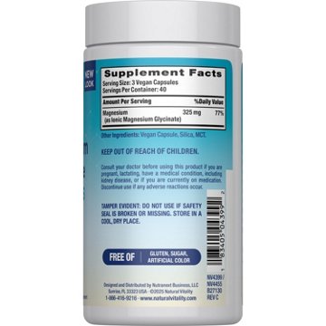 Natural Vitality Calm Calm Magnesium Glycinate Capsules, 120 ct