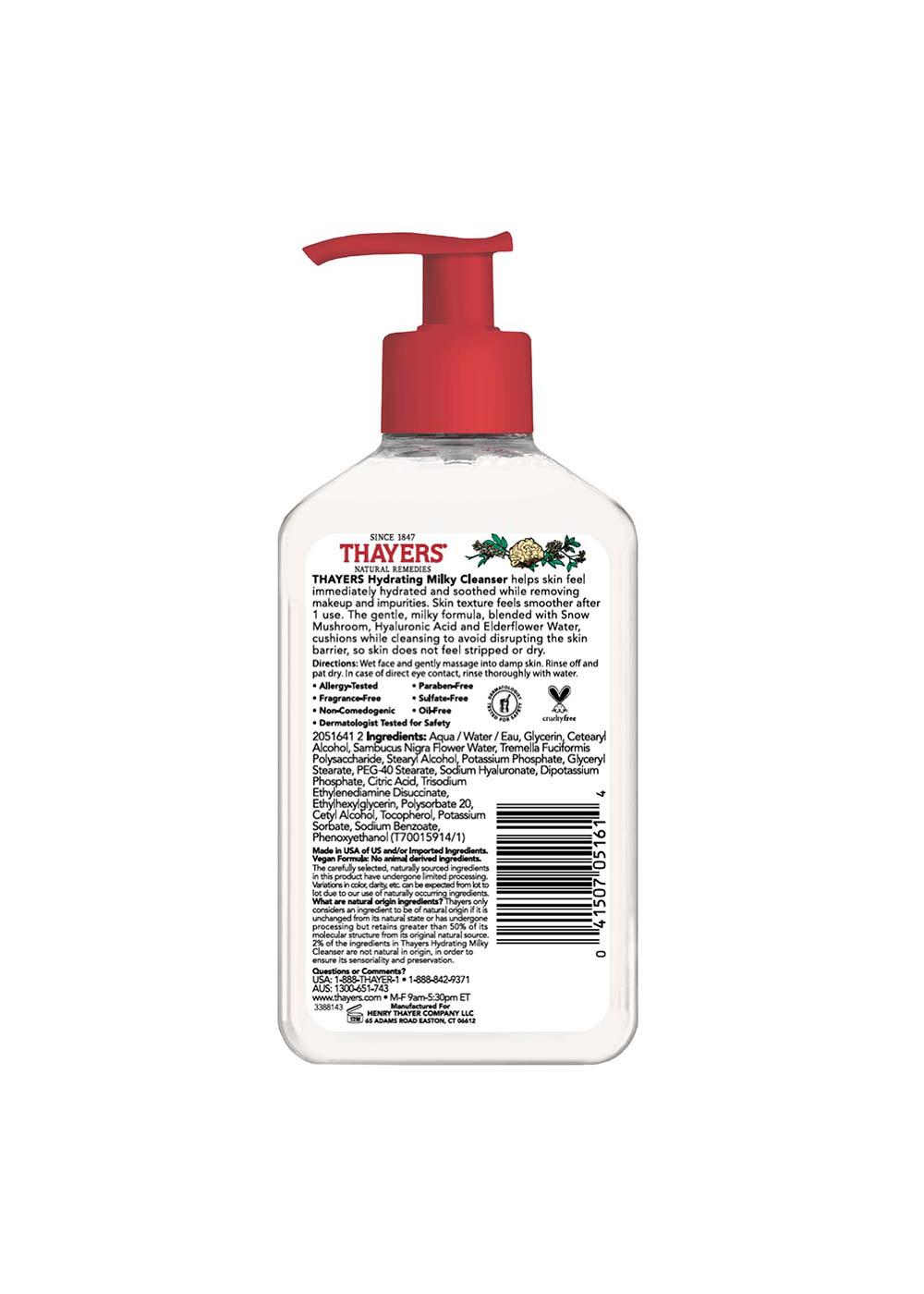 Thayers Hydrating Milky Cleanser - Snow Mushroom; image 2 of 2